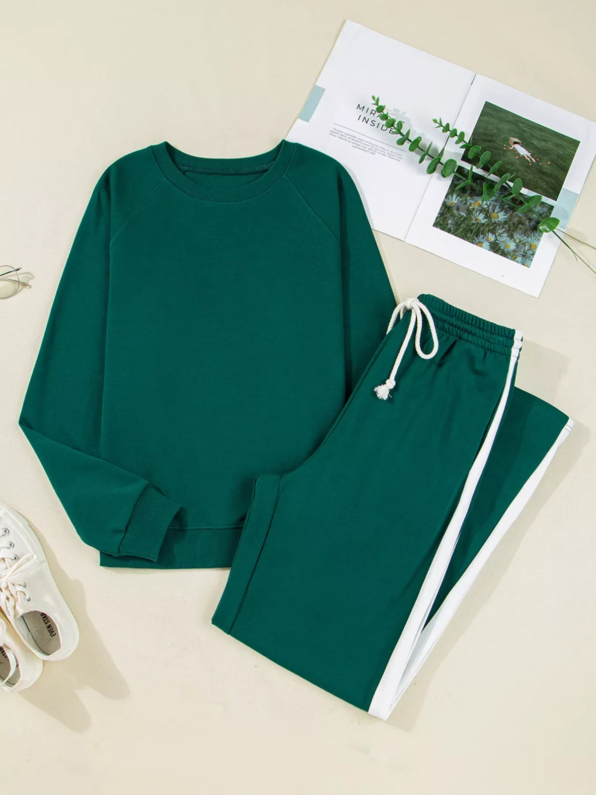 Off-Duty Stripe Lounge Set