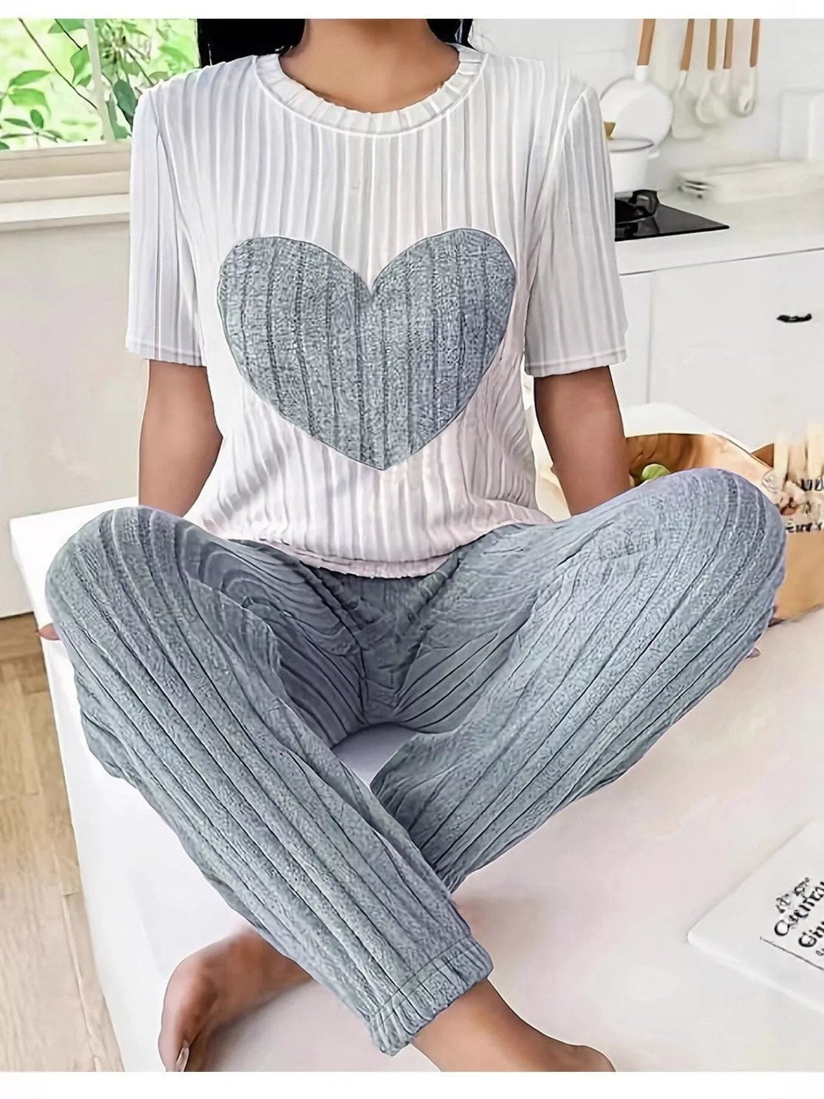 Wild At Heart Knit Top & Pants Set