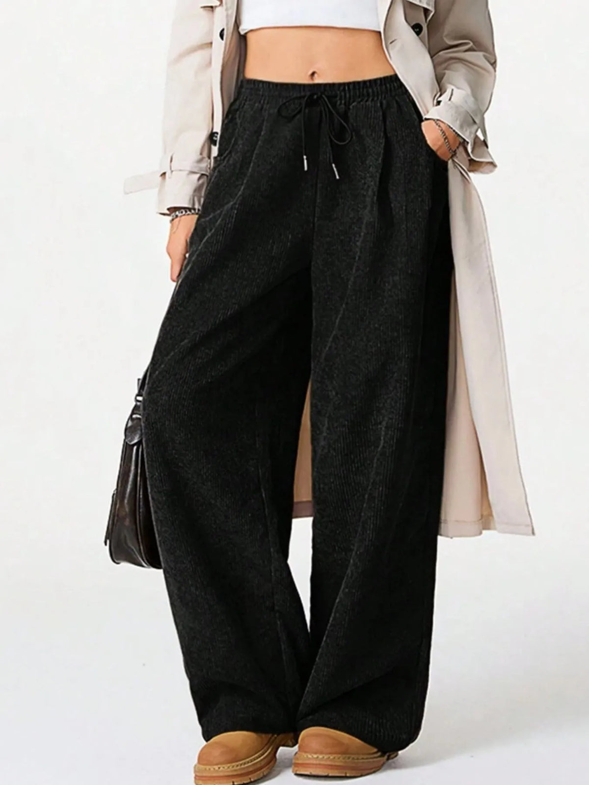 City Lights Drawstring Wide Leg Pants