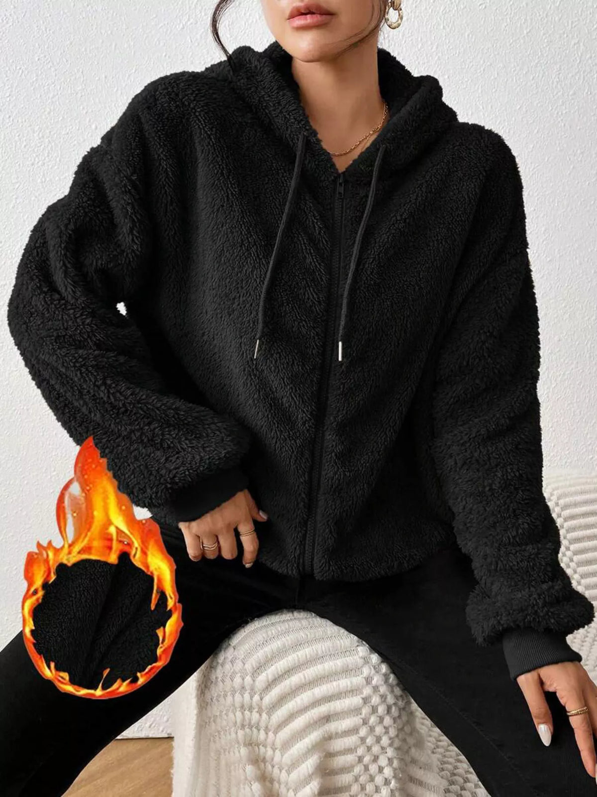 Aspen Luxe Plush Hoodie Jacket