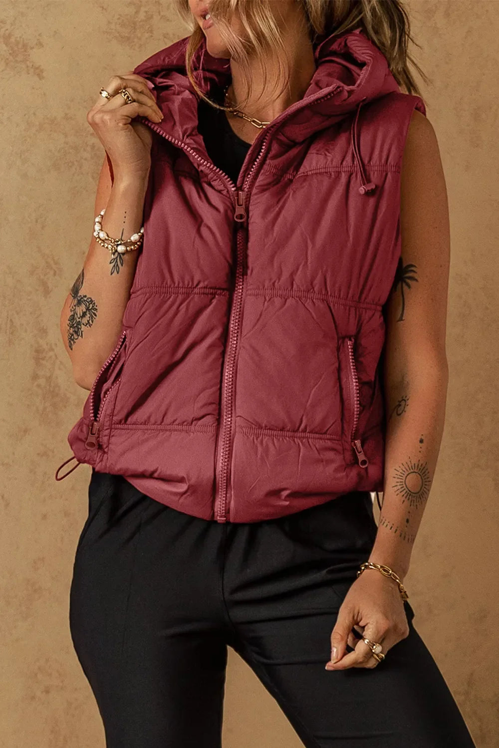 City Utility Hooded Vest Coat