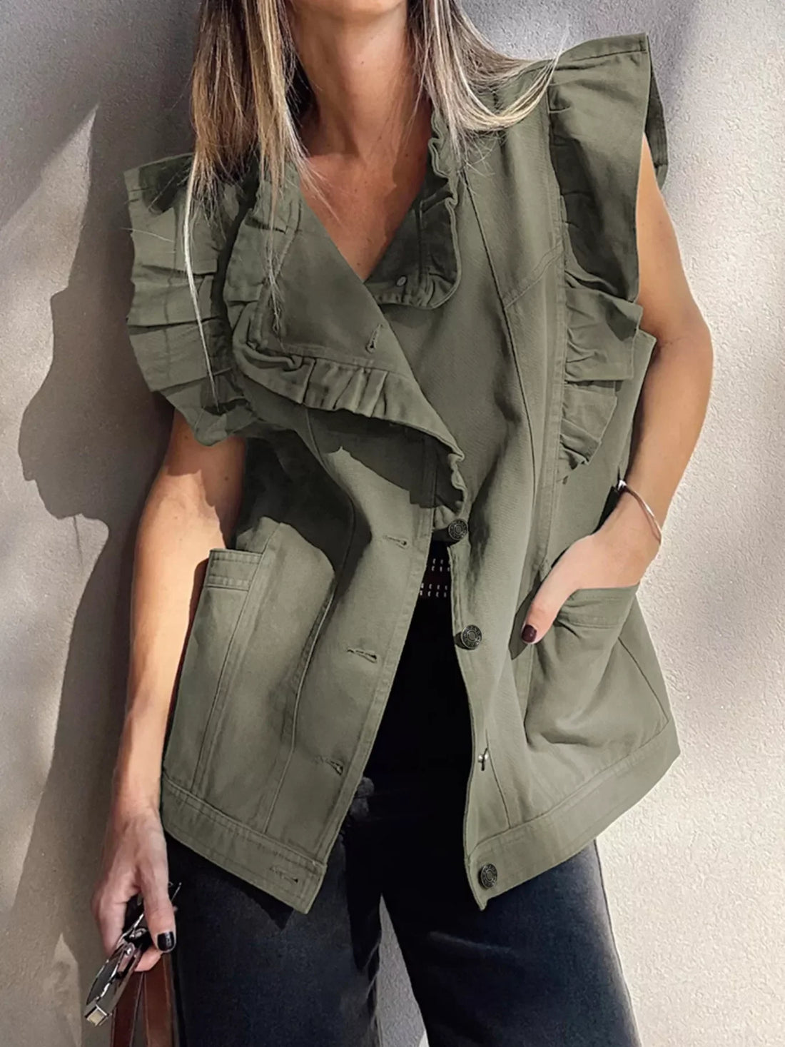 Bohemian Belle Patchwork Denim Vest