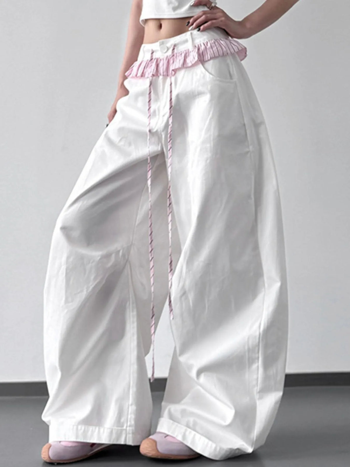 Flow State Wide-Leg Drawstring Pants