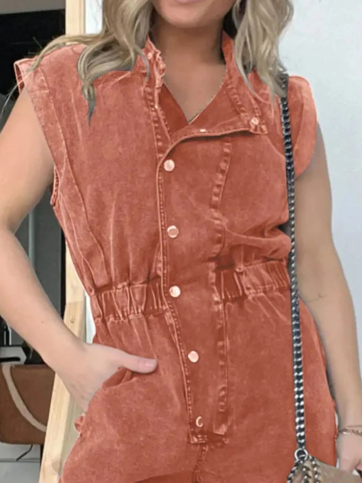 Downtown Denim Jumpsuit Plus Size