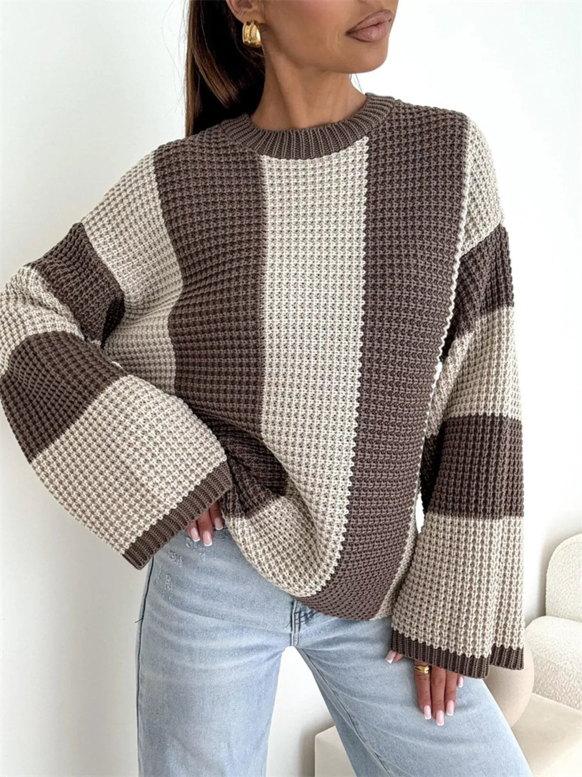SoHo Statement Colorblock Sweater