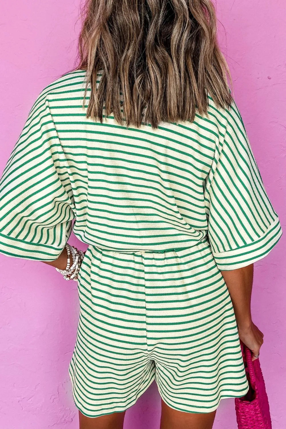 Harbor Stripe Tie-Waist Romper