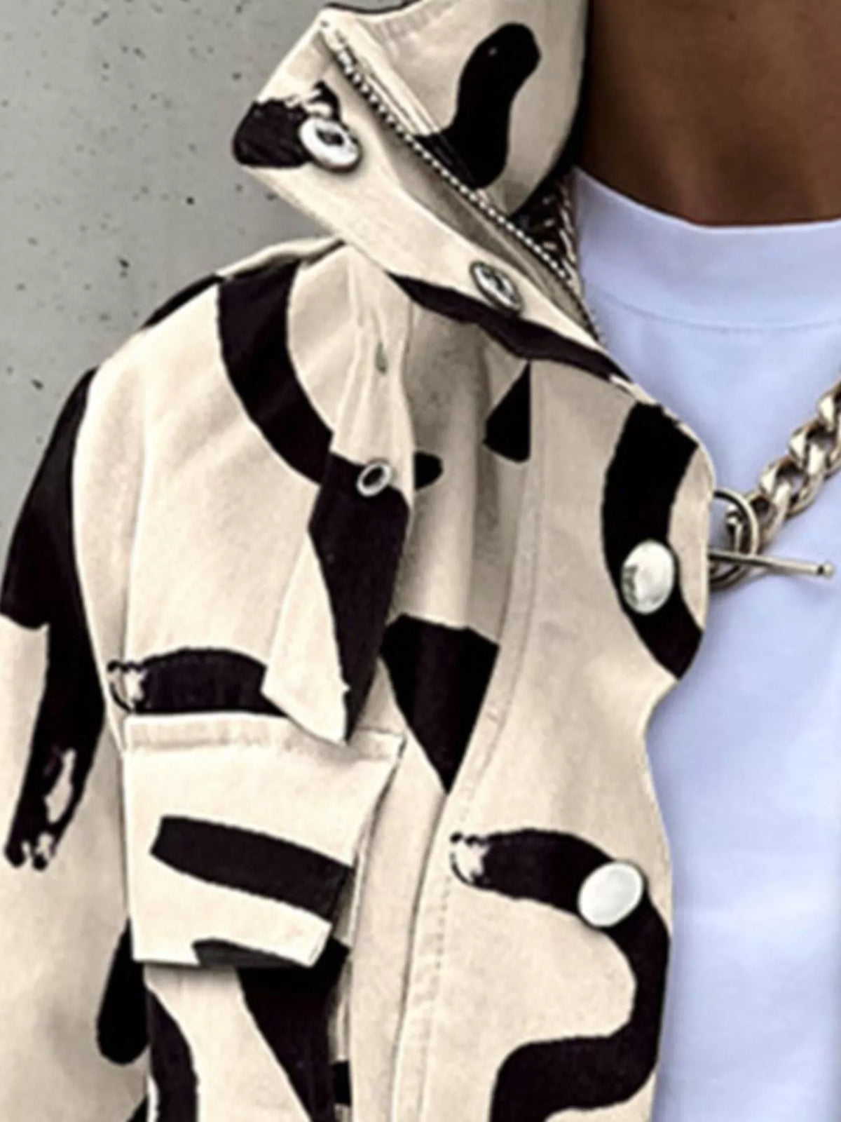City Siren Snap Down Cropped Jacket