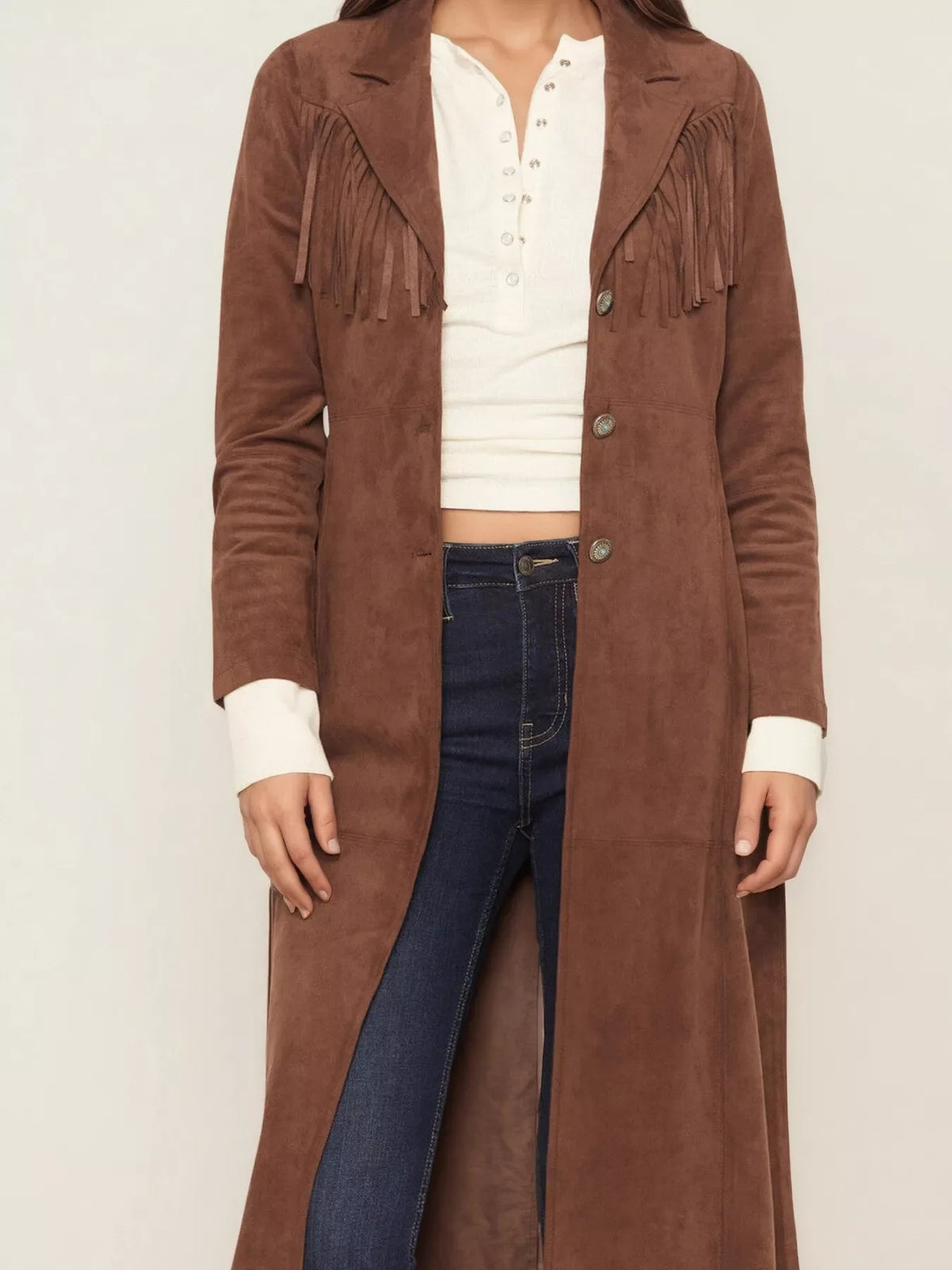 Midnight Fringe Statement Coat