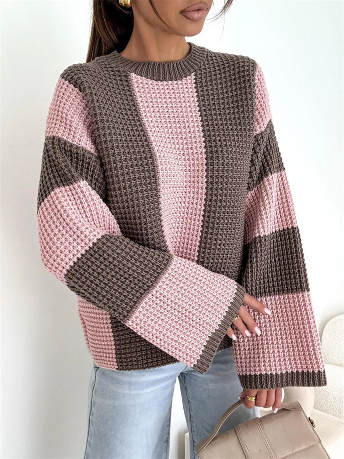 SoHo Statement Colorblock Sweater