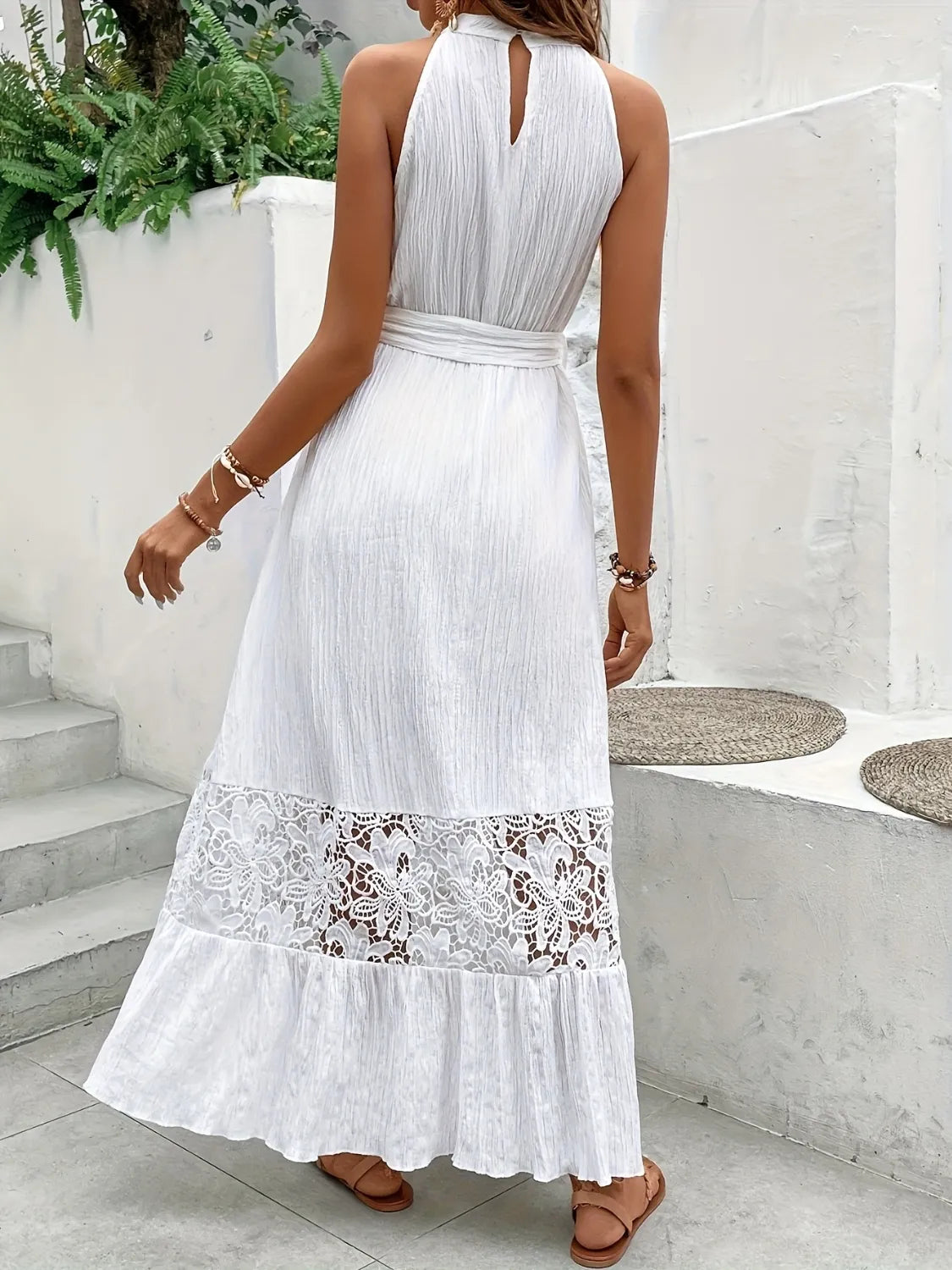 Lace Muse Sleeveless Cami Maxi Dress