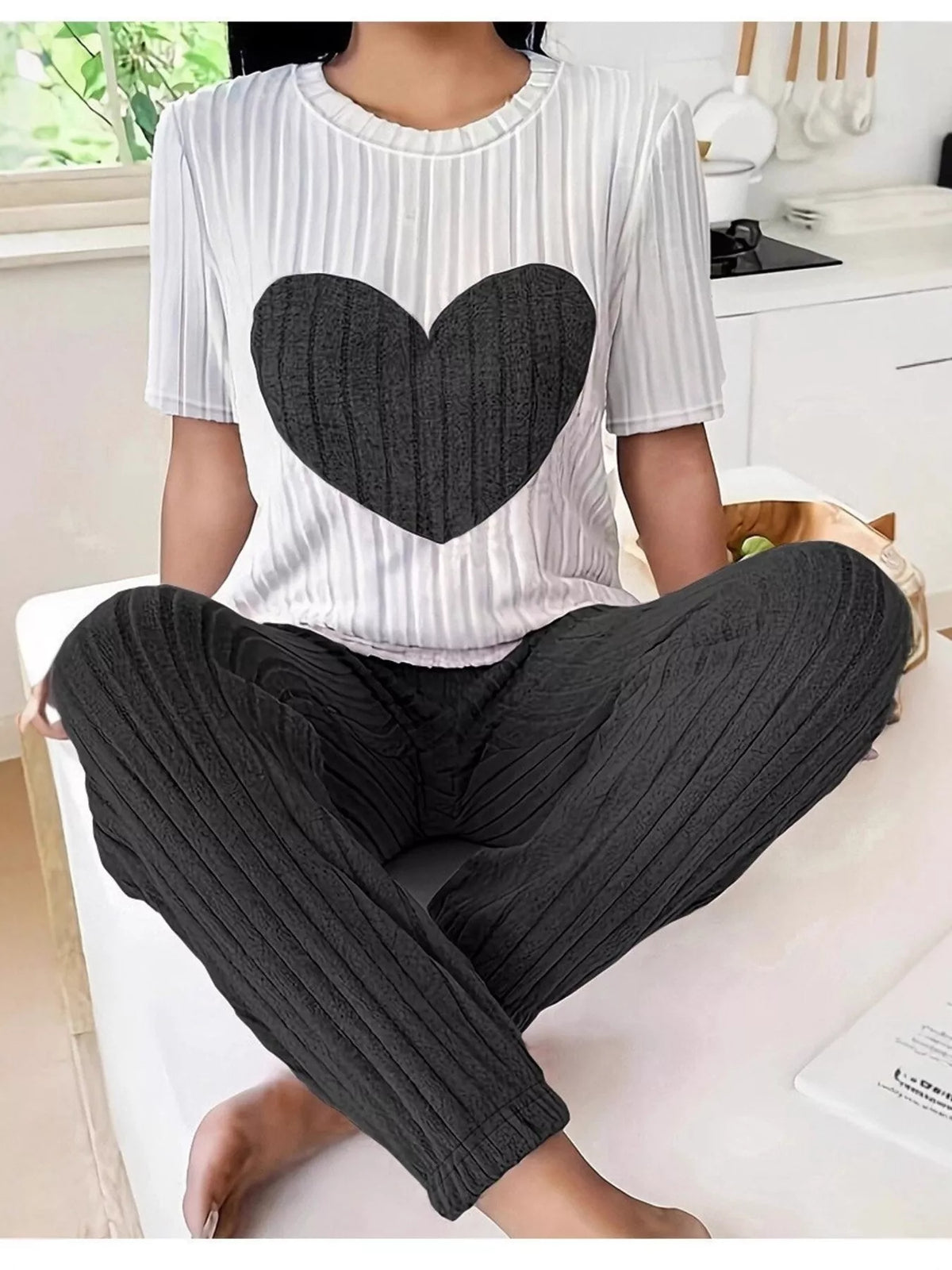 Wild At Heart Knit Top & Pants Set
