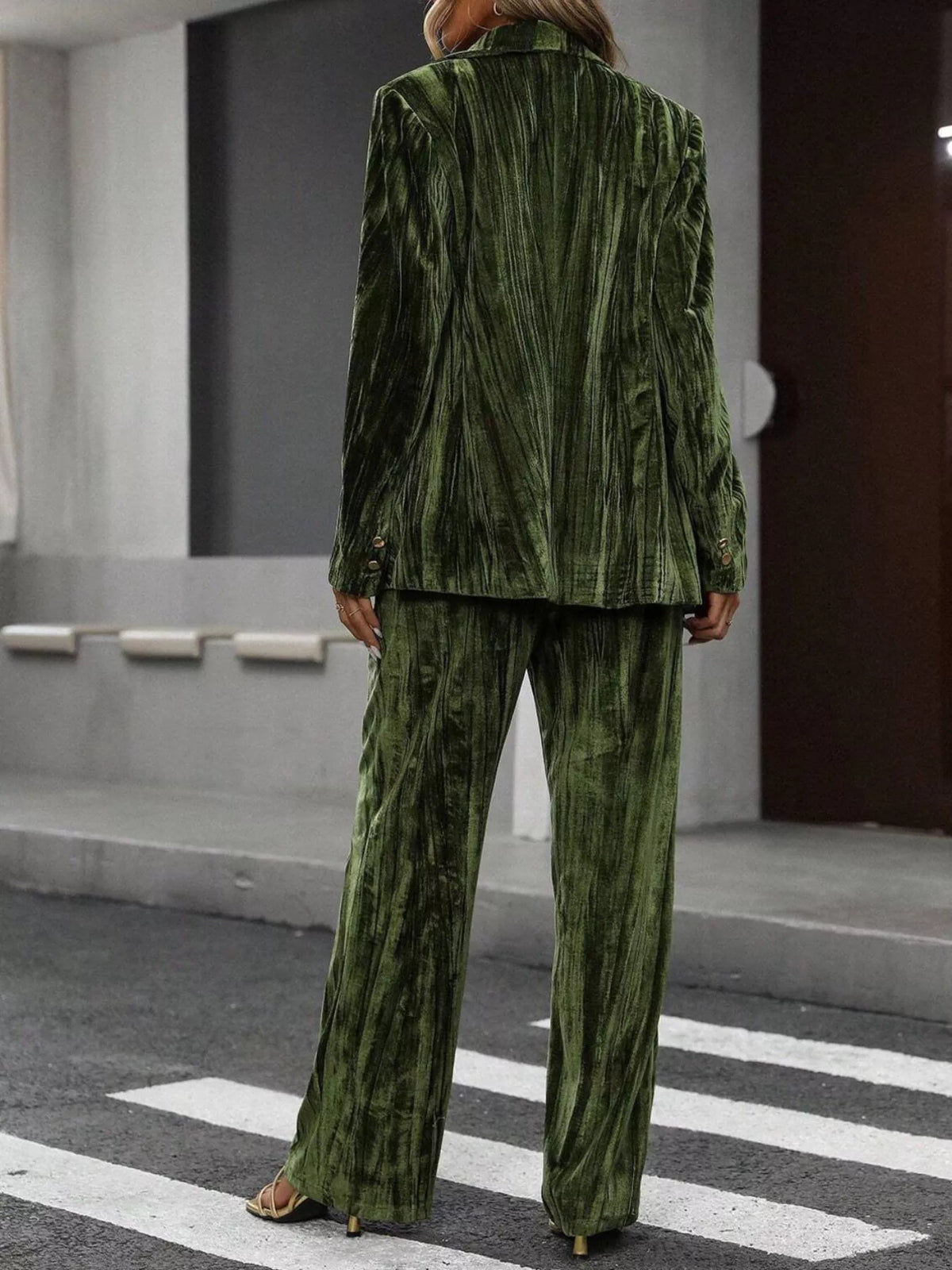 City Executive Lapel Blazer & Pants Set