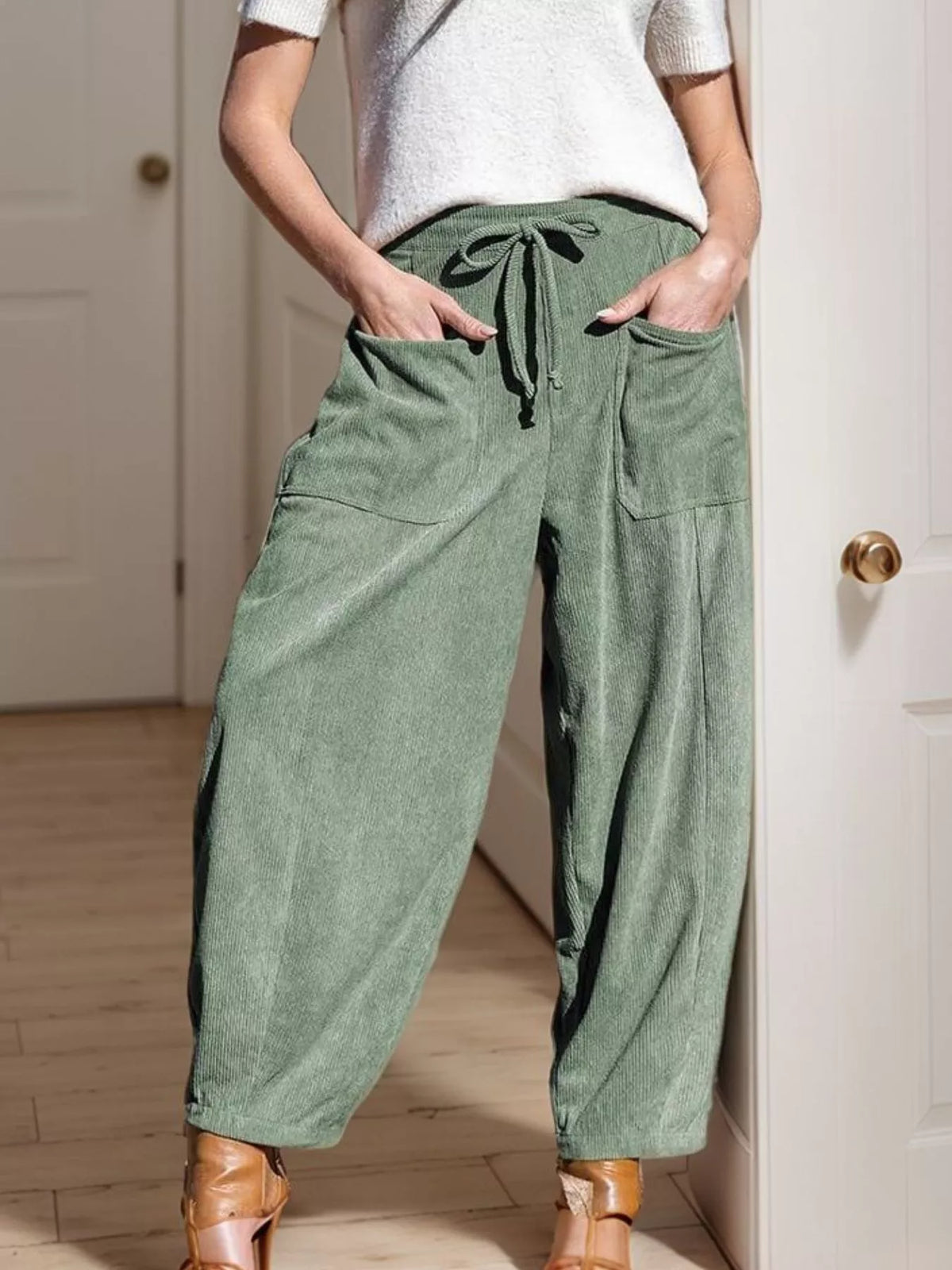 City Escape Corduroy Wide Leg Pants