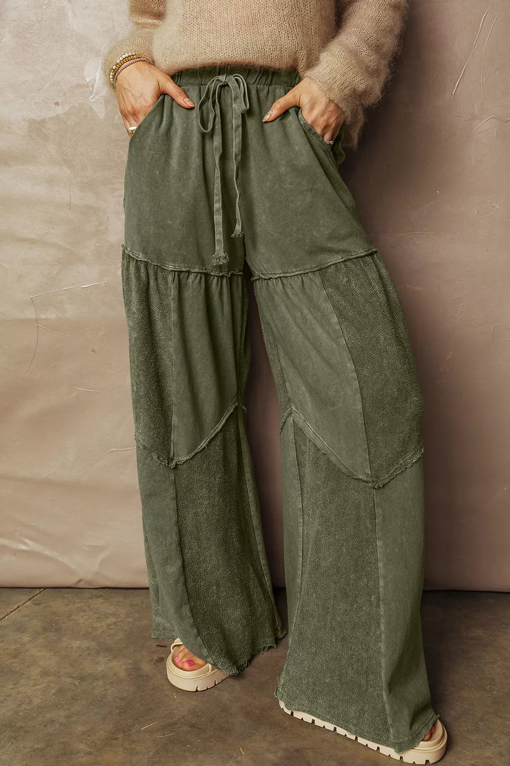 Free Spirit Tiered Wide-Leg Pants