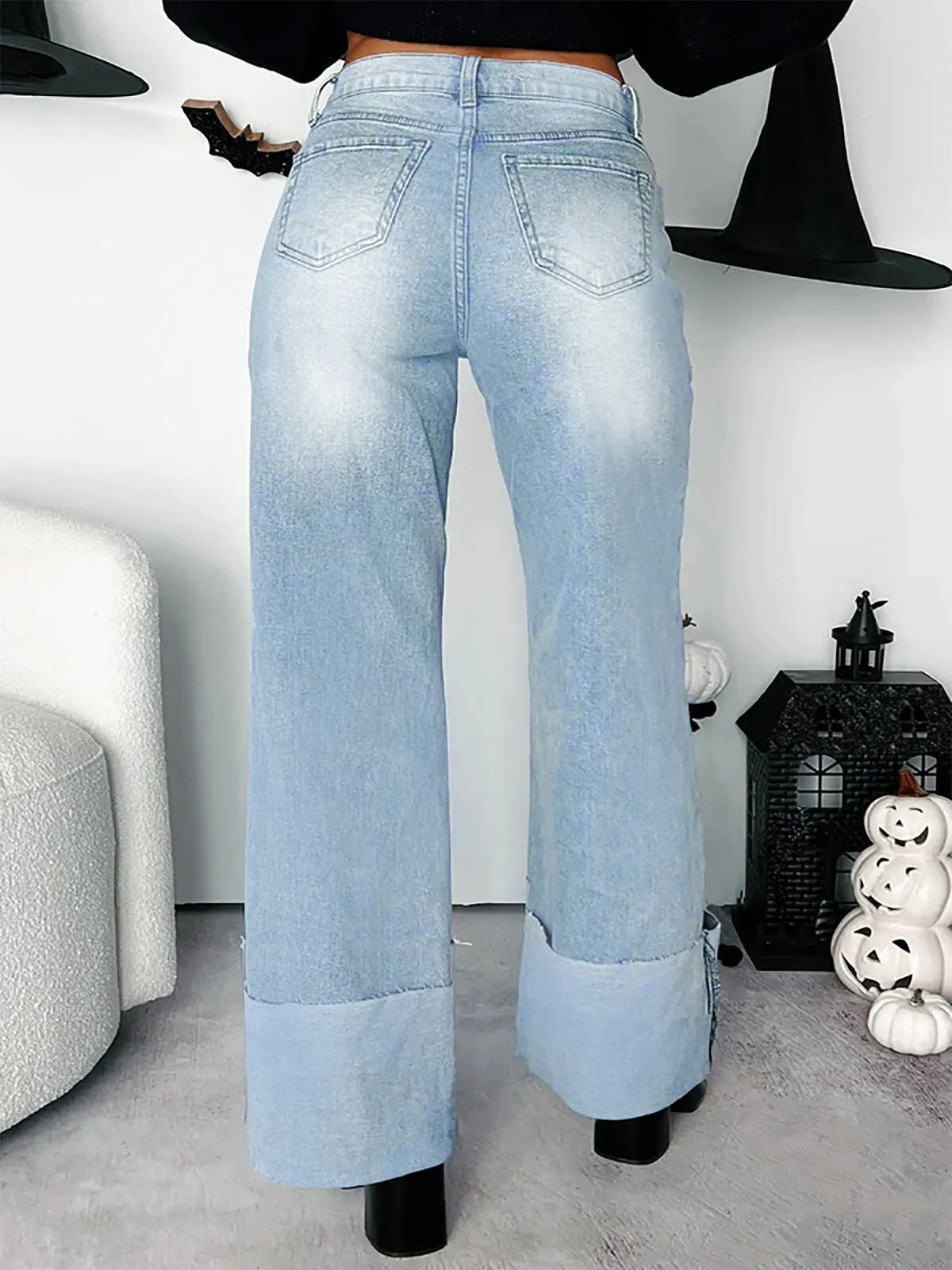 Downtown High-Waisted Wide-Leg Jeans