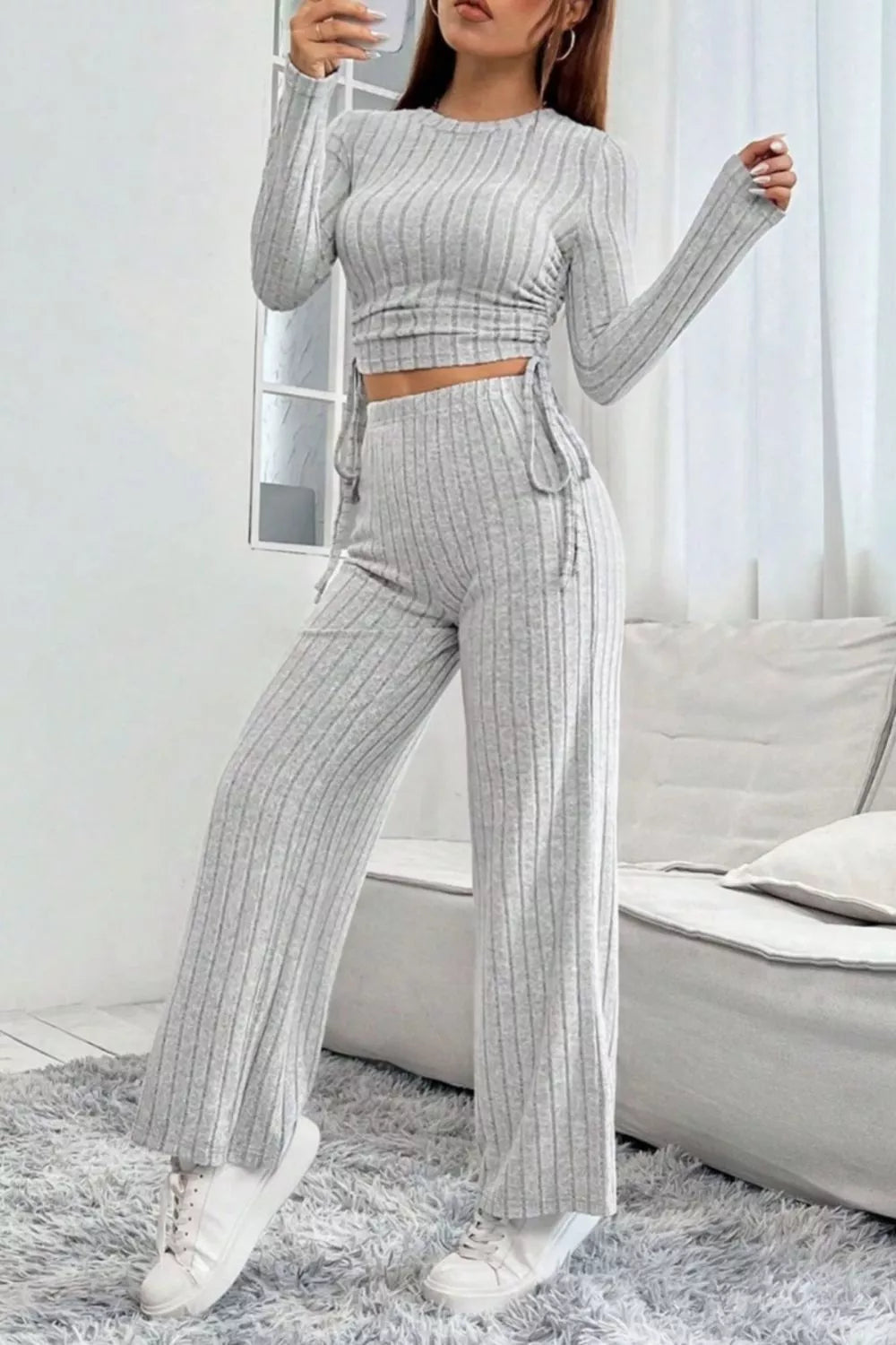 Soft Motion Ribbed Lounge Set