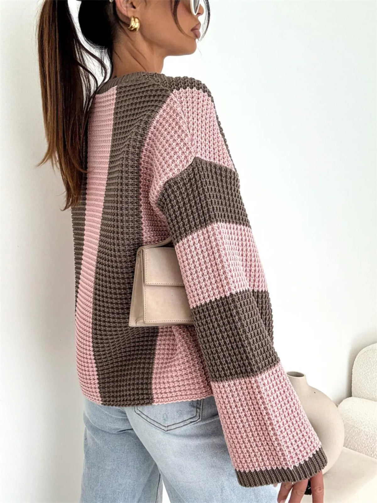 SoHo Statement Colorblock Sweater