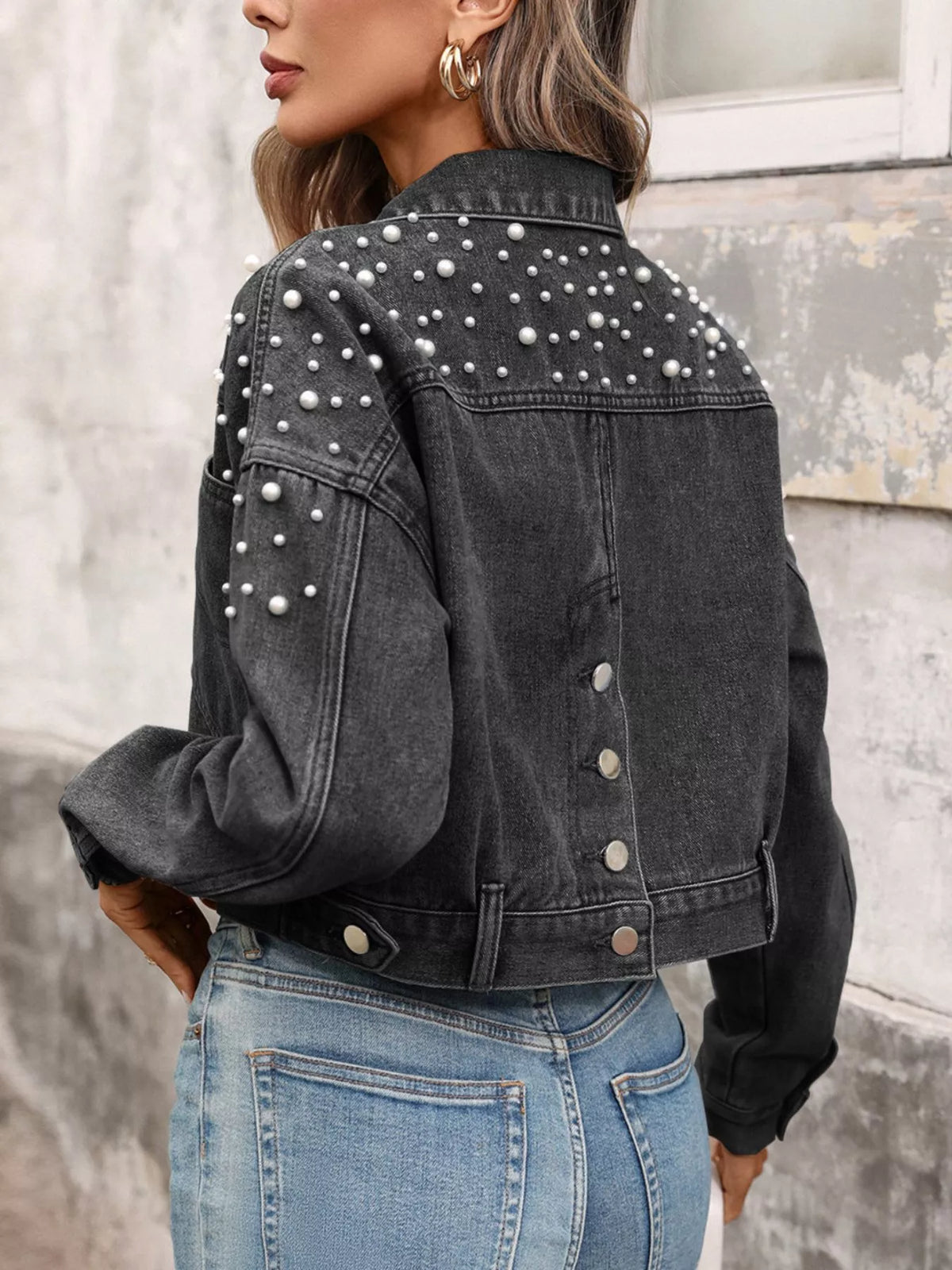 Pearl District Cropped Denim Jacket