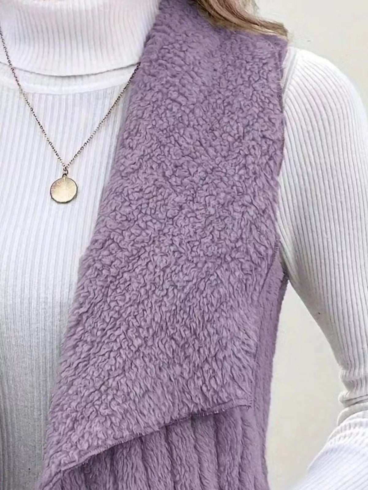 Fireside Drape Fleece Vest Coat