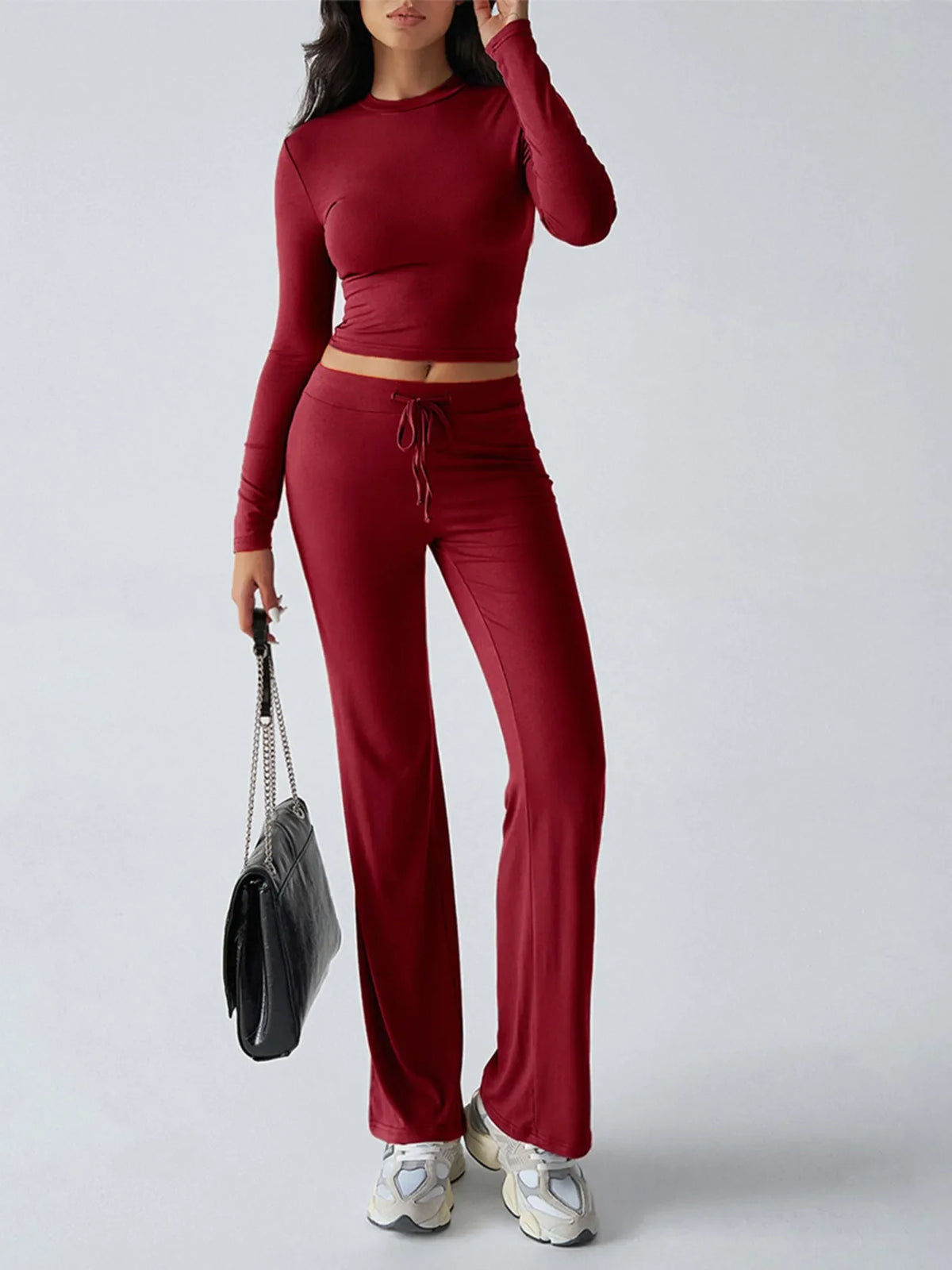 Brick House Long Sleeve Top & Pants Set